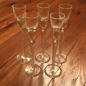 Vintage Long Stem Shot Glasses
